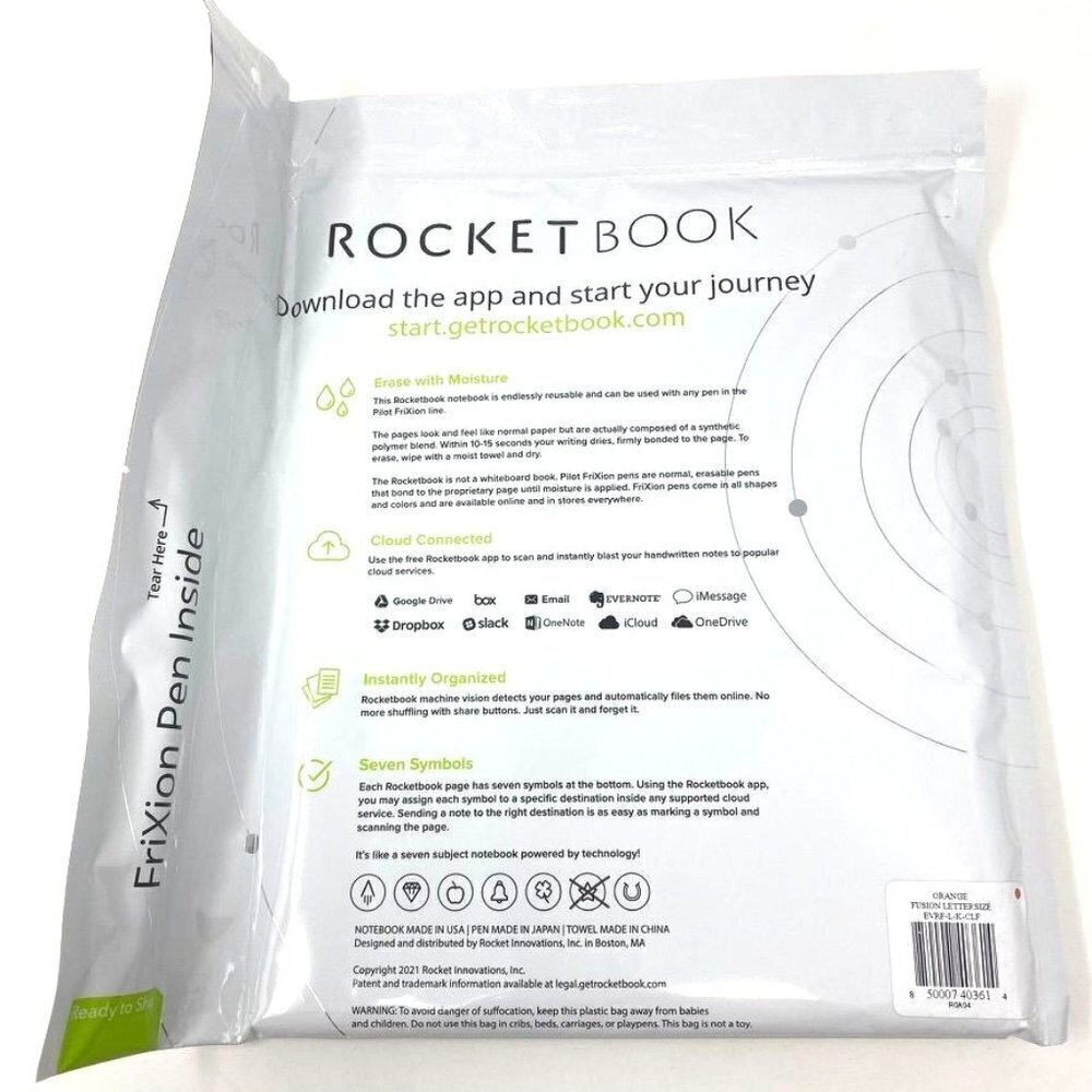 Rocketbook Planner & Notebook Fusion Reusable Smart Planner & Notebook - Picture 2 of 7